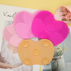 Direct Selling Silicone Brush Cleaning Pad with Suction Cup Apple Pad Makeup Brush Cleaning Pad Silicone Beauty Brush Brush Cleaning Pad