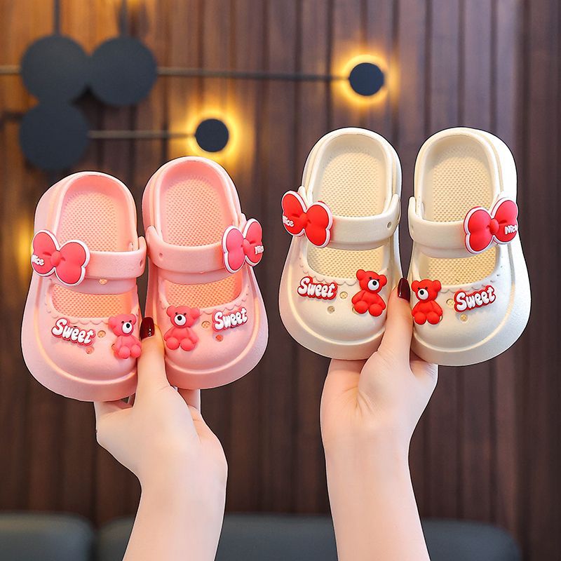 Zapatos de princesa EVA zapatillas nuevas zapatillas de oso para bebés antideslizantes bohémias para niñas