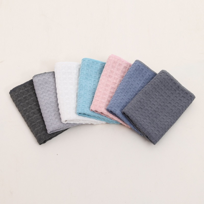 Popular Kitchen Bar waffle rag absorbent non-lint household cleaning towel scouring pad for kitchen