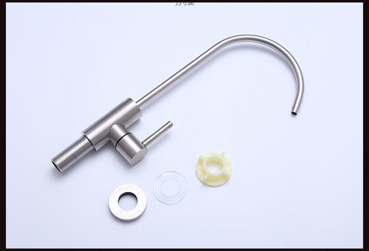 Direct drinking water faucet 2 points 4 points household kitchen water purifier accessories 304 stainless steel goose neck water purifier supply chain undefined
