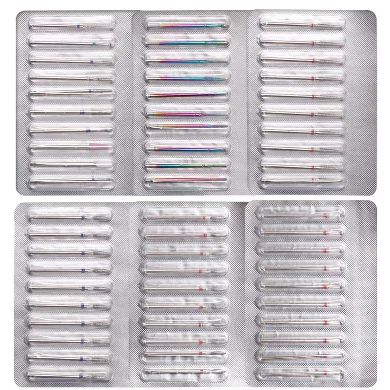 Suministro directo transfronterizo cabeza de molienda de diamante de uñas 10 piezas de papel de aluminio conjunto de herramientas especiales de pulido para exfoliar la piel y traje de eliminación de uñas