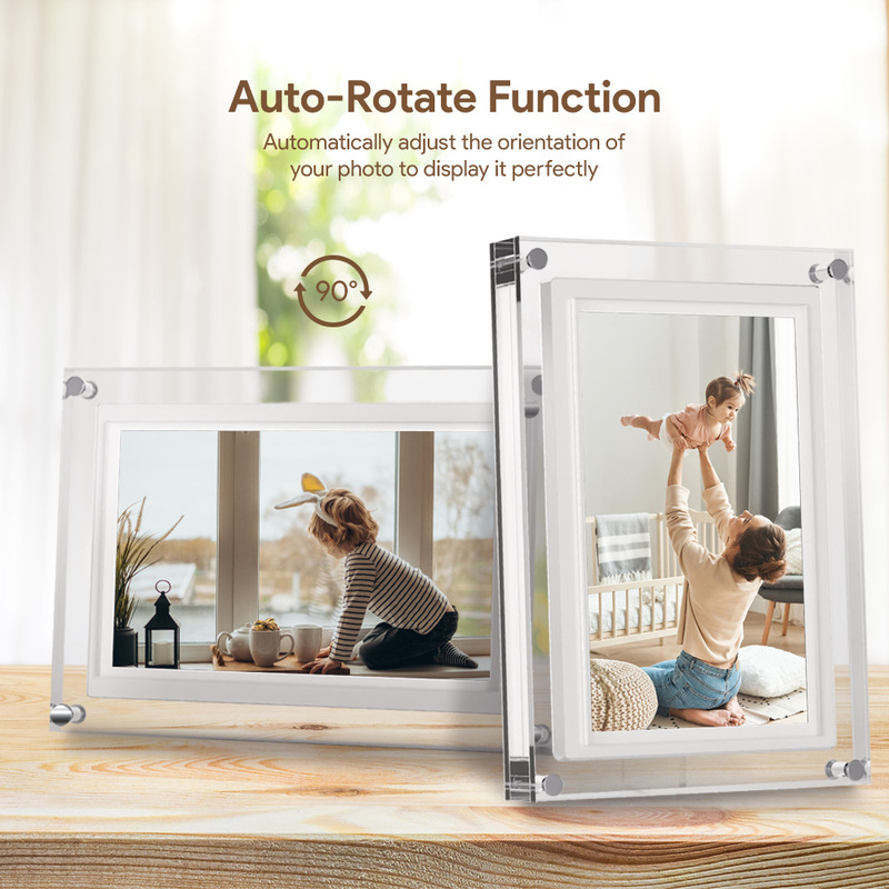 Frameo acrylic digital photo frame online version wifi electronic photo album home multifunctional electronic photo frame