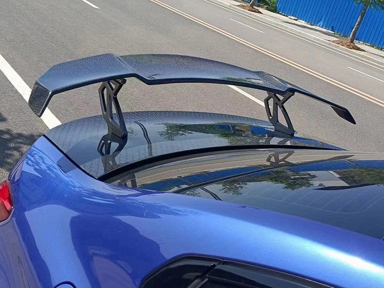 General car non-perforated rear wing modification parts two three-compartment high rear wing fixed wind wing GT racing wing trunk decoration