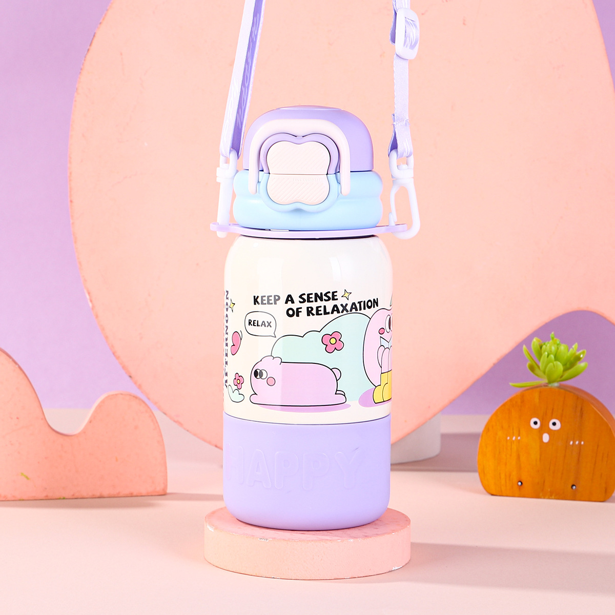 Gourde isotherme en acier inoxydable pour enfant_voghion.com