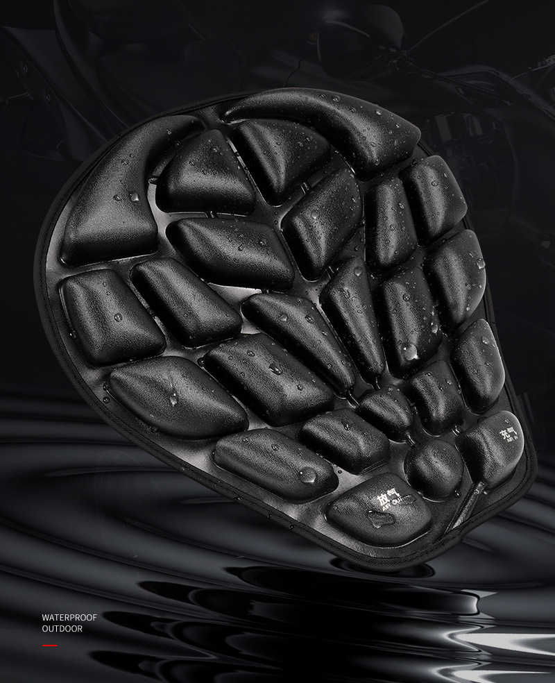 Jft Motorcycle Seat Cushion Cover Waterproof Airbag Inflatable Electric Vehicle Universal Breathable Insulated Seat Cushion Upgrade and Modification