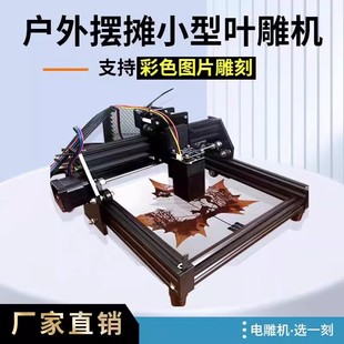 Leaf Laser Engraving Machine Equipment Stall Small Fully Automatic Leaf Engraving Machine Photo Leather Wooden Board 2025 Popular