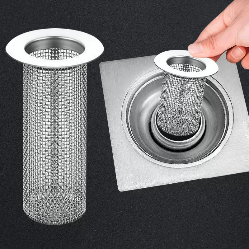 不锈钢下水道地漏网卫生间水槽防毛发防堵塞过滤网洗手盆水塞滤网