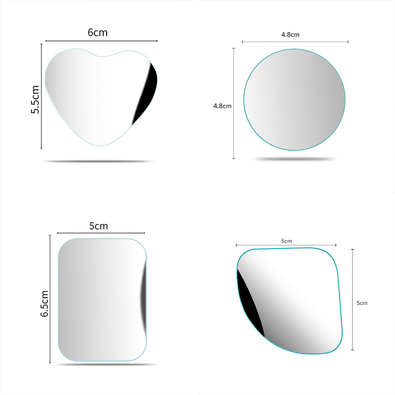 Car Rearview Mirror Suction Cup Type Reversing Mirror 360 ° Wide-Angle Reversing Auxiliary Mirror, In-Car Blind Spot Mirror