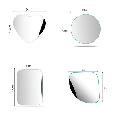 Large field of view rear view auxiliary mirror – Mirror