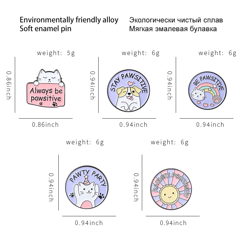 9g Weight Fashion Pin Dog Cat Alloy Stoving Varnish Unisex Brooches