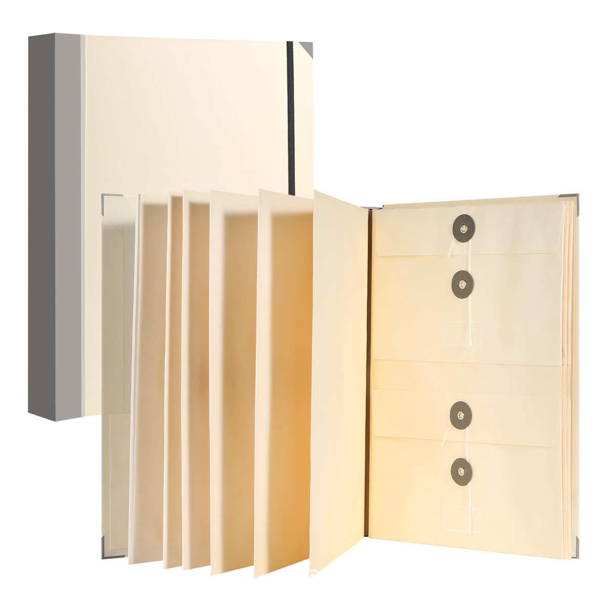 두꺼운 5CM-카키-오르간 가방