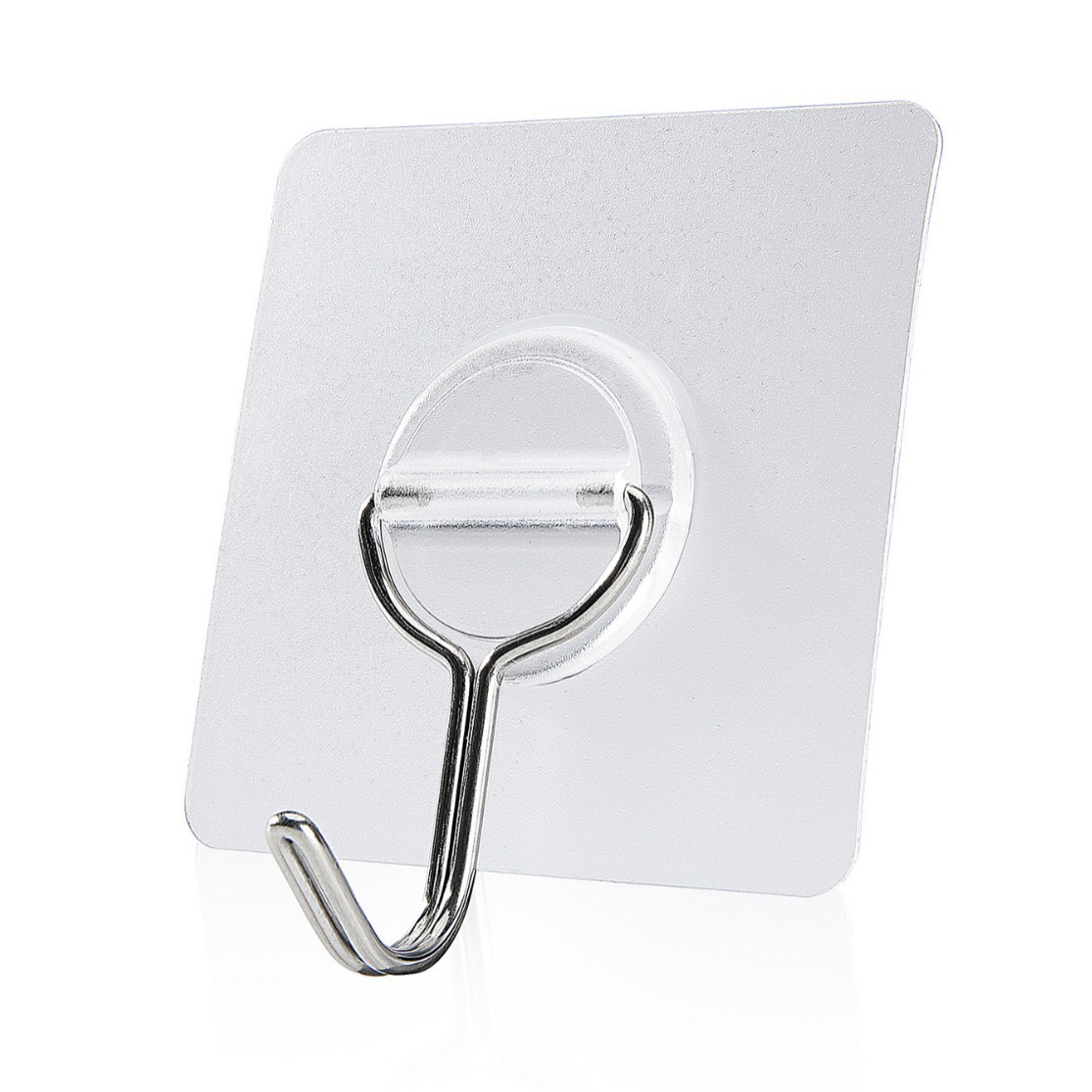 Fuerte gancho pegajoso punzón libre nano pegamento moderno simple suave PVC gancho sin costura 304 gancho de acero inoxidable al por mayor