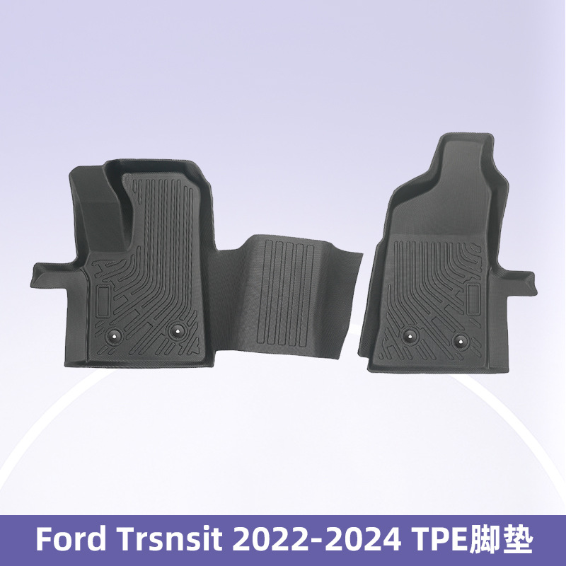 Para Ford Trsnsit 2022 - 2024 3D todo el tiempo TPE almohadilla de piso impermeable