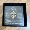 Golden cards, gift box