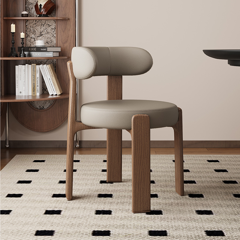 Sillas de comedor de madera sólida retrógrada francesa sillas de comedor de estilo medieval sillas de diseño de alta calidad sillas de respaldo nórdicas