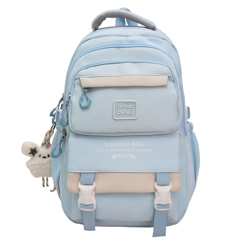 Mochila escolar de nuevo estilo para mujer, mochila para estudiantes de secundaria de alto valor, mochila de varios compartimentos para estudiantes de primaria y secundaria de alta calidad