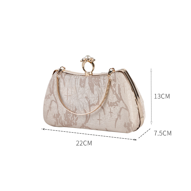 Bolso de noche de diamantes de imitación nuevo bolso retro cheongsam bolso de cadena elegante de moda todo fósforo fabricantes de comercio electrónico transfronterizo
