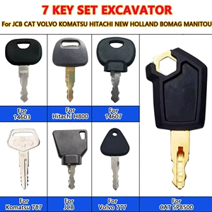 7PCS excavator keys are suitable for 14603, H800, 14607, 787, JCB, 777, CAT