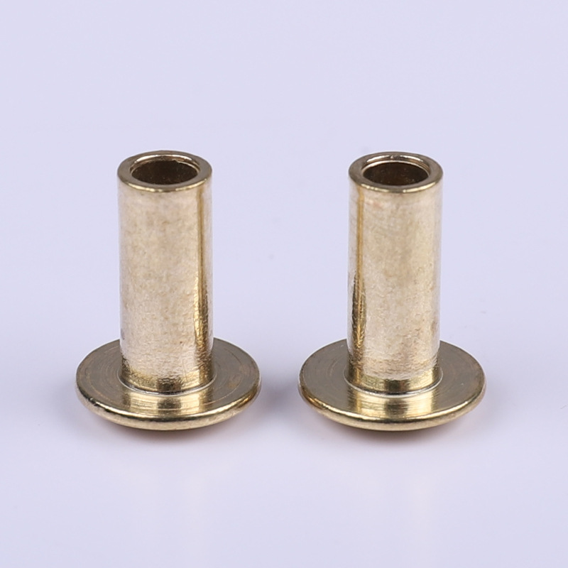 厂供应铜铆钉 风电紧固件半空心铜铆钉 半空心黄铜铆钉圆柱头柳钉