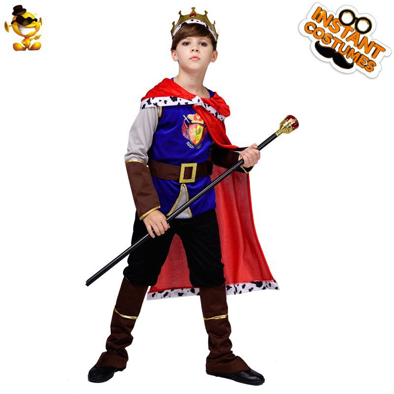 Halloween niños rey Cosplay traje etapa rendimiento traje niño rey traje juego de rol