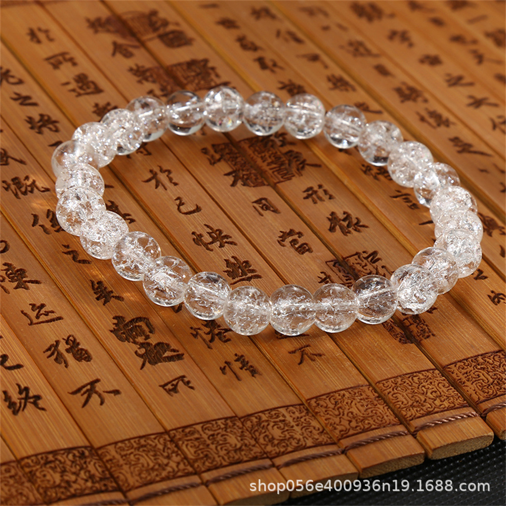 Moda simple 8mm pulsera de piedra de ágata natural alta sensación de mano de cristal cuentas pulsera comercio exterior al por mayor damas
