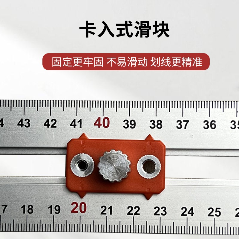 2 - en - 1 conector de tornillo ángulo regla de posicionamiento regla perforador de ranura de carpintería punzador de acero inoxidable