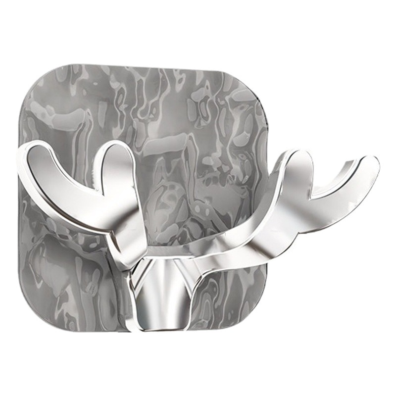 [Gancho de corbata de nube de lujo ligero] Gancho de galaxia Patrón de glaciar Gancho pegajoso transparente Punch-Enchufe de puerta libre colgando