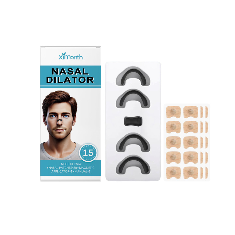 Ximonth Anti Snoring Set Gentle Ingredients Nose Care Anti Snoring Care Plaid Night Sleep