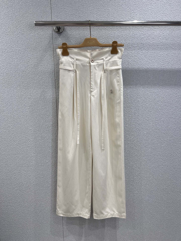 夏季新款Miu南油工厂日系简约清新减龄工装风系带花苞腰头休闲裤|undefined