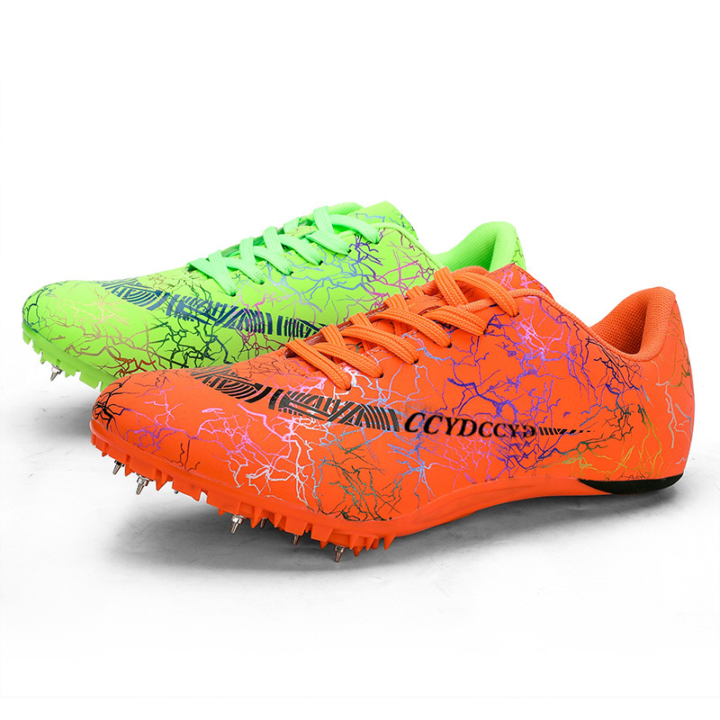 Nuevos zapatos de atletismo transfronterizos, zapatos de entrenamiento de carreras, zapatos de atletismo de entrenamiento de estudiantes transpirables, clavos deportivos