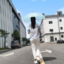 彩虹雨伞女晴雨两用自动款日系学生简约摆地摊伞磨砂长柄雨伞清晰