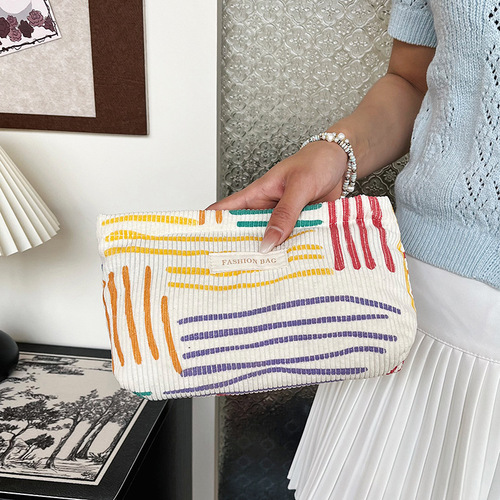 Flashy Handbag Original Makeup Bag Large Capacity Travel Case Organization Bag Simple Portable