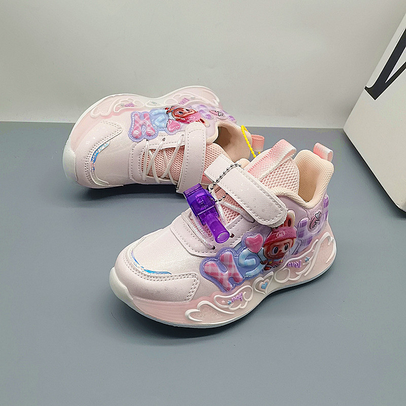 Bebé 23 - 32 yardas de cuero explosivo para mujeres Bao zapatos casuales de cuero zapatos deportivos de goma EVA con suela suave