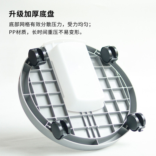 Extra large flower pot tray indoor universal wheel mobile thickened plastic water tray foreign trade supply wholesale with brake