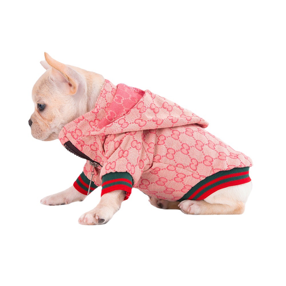G 홈 지퍼 후드 트렌디 브랜드 개 옷 FA DOU CORGI CHAI 개 애완 동물 의류 재킷 코트