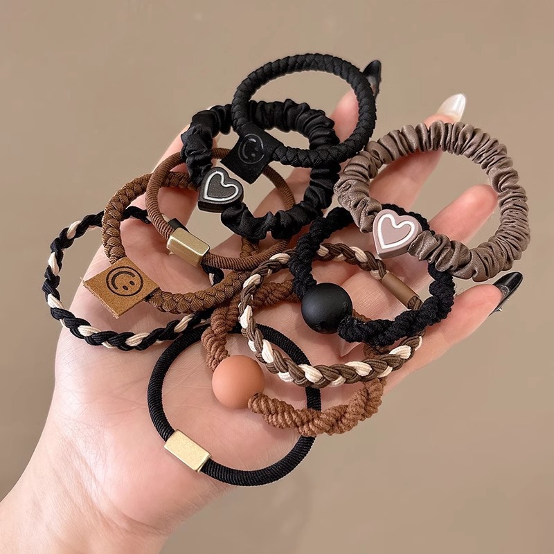 Coletero elástico sencillo de nuevo estilo 2026, banda para el pelo pequeña sin costuras para mujer, suave para el cabello, sujetador de cola de caballo.