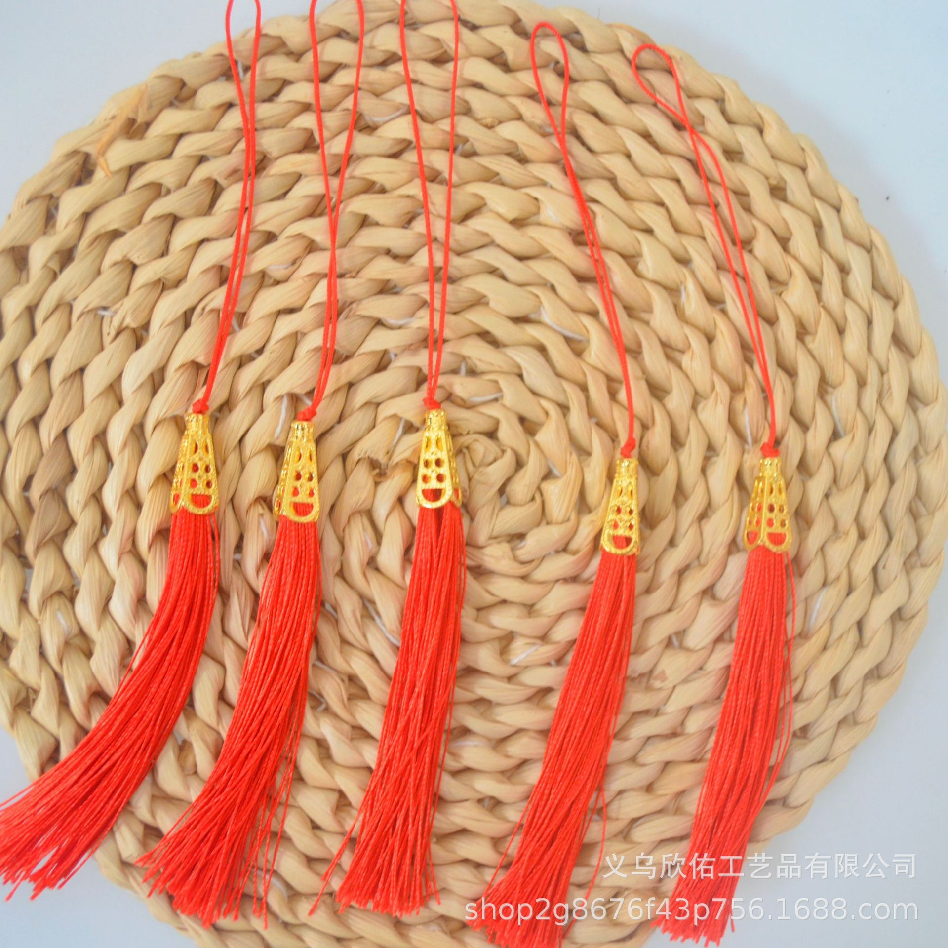 现货批发流苏穗子宝塔金帽春节对联红包小马挂件吊须包装盒装饰品