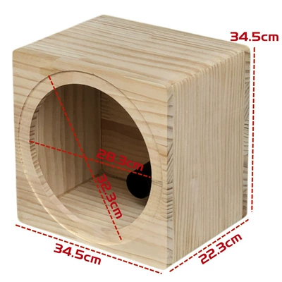 Car speaker/subwoofer, home use, wooden box for - single-speaker-none-solid-wood-box-12inch-onecomes-with-net