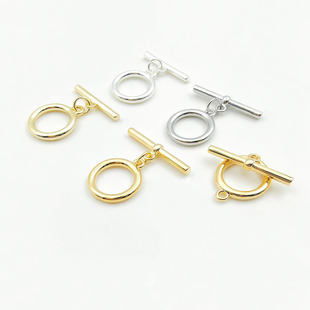 Copper Gold-Plated Color-Preserving Round Ot Clasp DIY Handmade Jewelry Connector Clasp Accessories