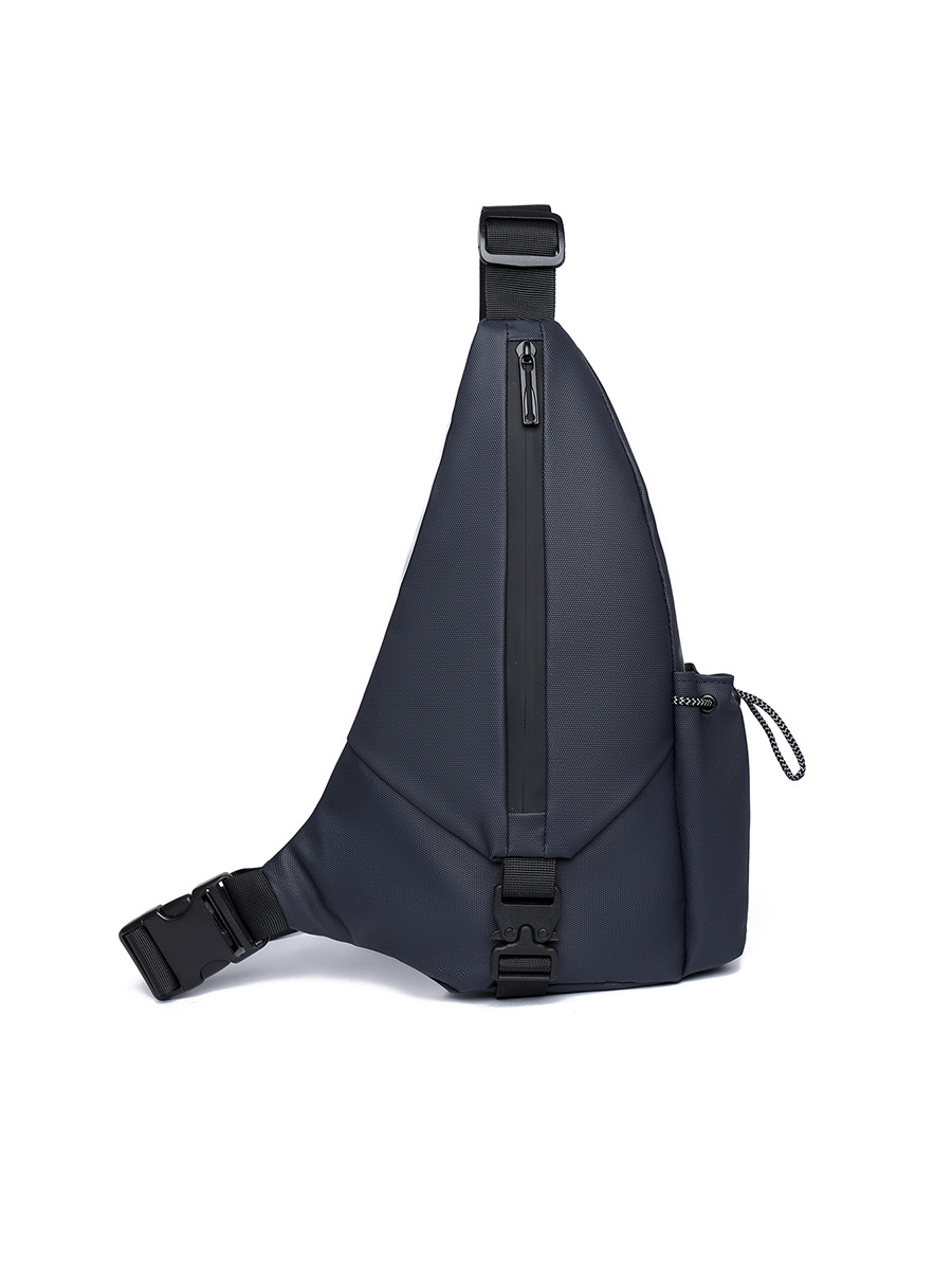 Bolso de pecho para hombre de gran capacidad 2024 nueva moda casual película impermeable bolso diagonal hombro pequeño mochila de viaje marea