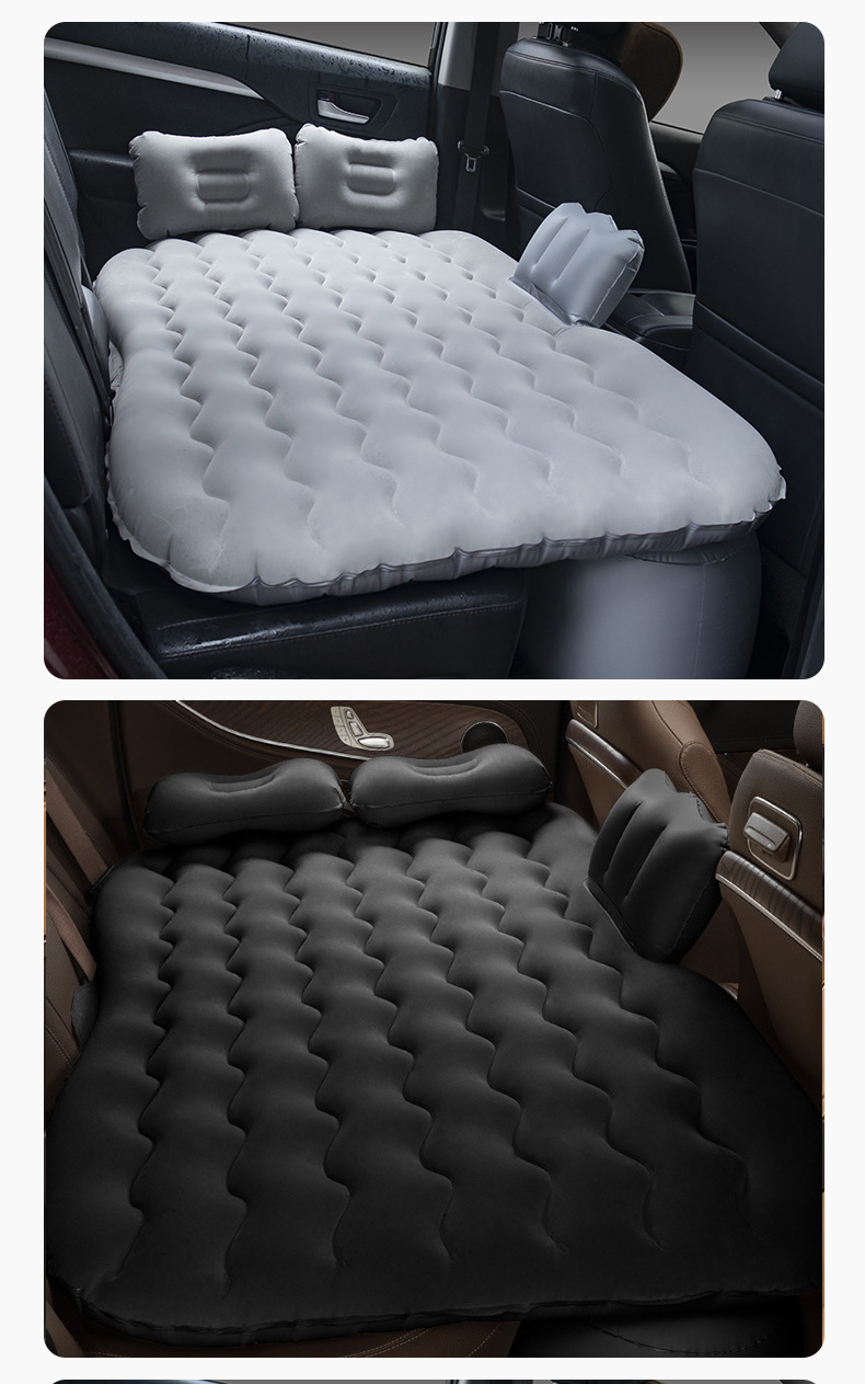 Factory cross-border car inflatable bed car rear row car inflatable mattress home wave pattern car inflatable bed