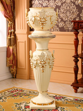 欧式罗马柱子摆件客厅奢华大花瓶陶瓷落地花瓶插花艺装饰花盆