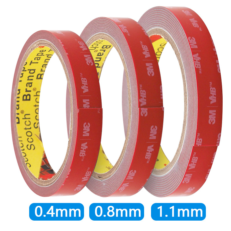 3 メートル両面テープアクリルフォーム VHB 車防水両面テープ強粘着跡なし 3 メートル接着剤 5608/5611