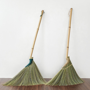 Mick and Grass Soft Broom and Dustpan Set Household Sweeping Broom Cleaning Tool Single Broom Non-stick Hair