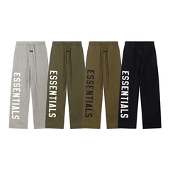 ESSENTIALS マルチライン シリコン レタープリント パンツ FOG ハイストリート FEAR OF GOD カジュアル ルーズ