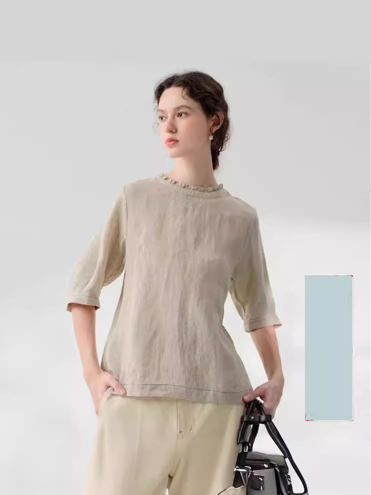 Continuing hemp genuine goods rain and dew hemp leisure all-match artistic life wear fashion leisure travel holiday wear life