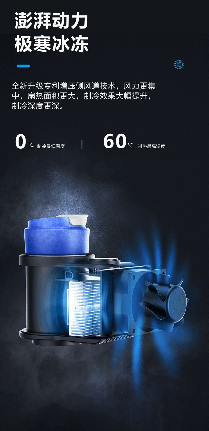 Smart car cold and warm cup 12V fast cooling mini car small ice bar desktop new cold water cup can be sent on behalf