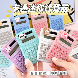 New Sanrio Computer Creative Mini Beaver Portable Macaron Color Student High Color Value Calculator