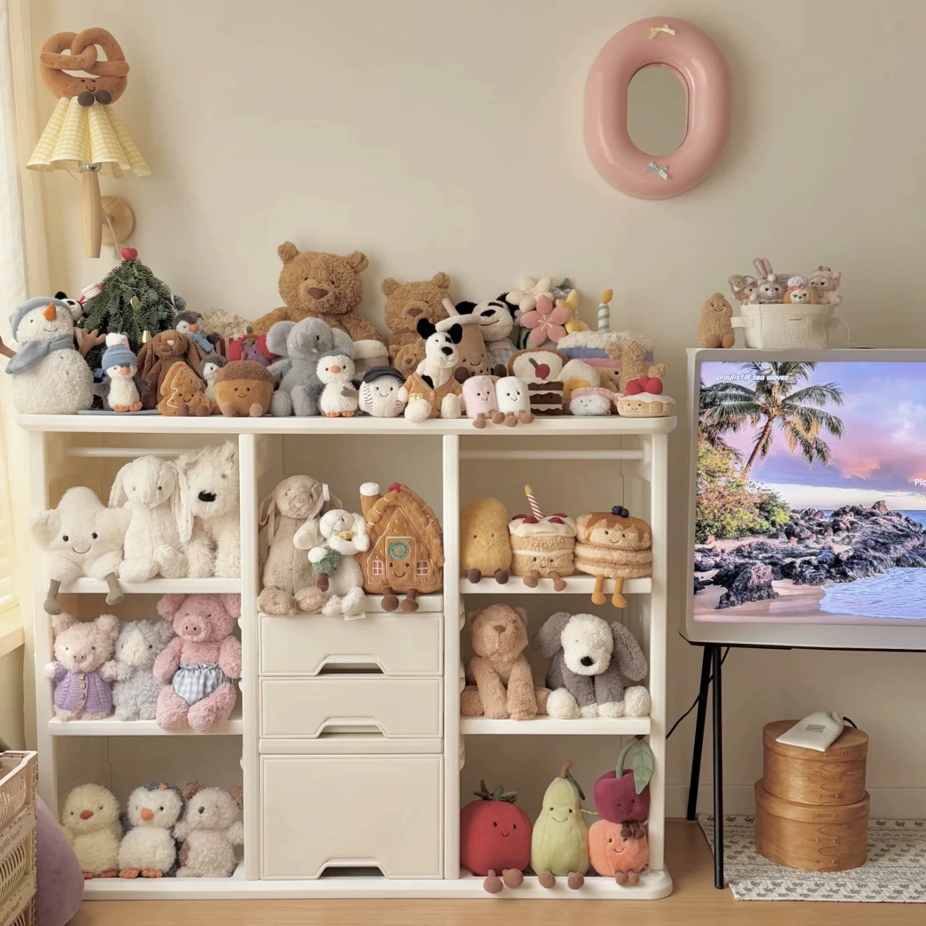 Cute interactive toy, plush doll, family style