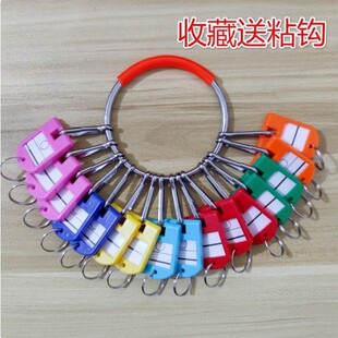 Rental Landlord's Large Stainless Steel Keychain Ring Chain Plate Can Be Labeled and Numbered Storage and Management Artifact Disc